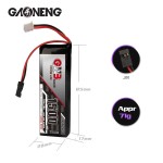 GNB GAOENG LiFe Battery 2S 1500MAH 6.4V 10C 20C JR FUTABA Connector RX TX Receiver Transmitter